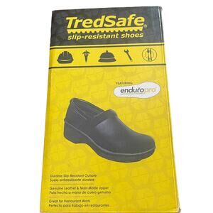 Women's Shoes Tredsafe Leather Zest II Oil Slip Resistant Clogs Size 7